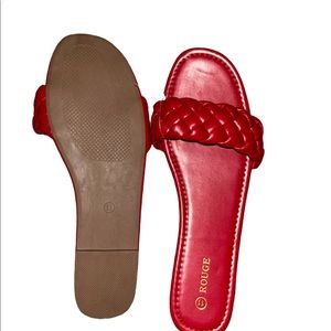 Red sandals